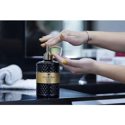 Savon De Royal Black Pearl Liquid Soap 500Ml Sweet Orange Scented Multipurpose Hand Wash In Pump Dispenser - Image 3