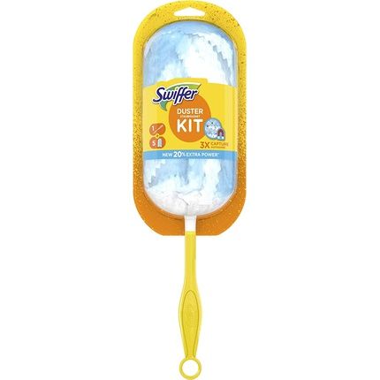 Swiffer 81689888 Duster Trap & Lock Kit 1 + 5 Handle Refills