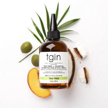 Tgin Tea Tree + Olive Oil Detoxifying Dry Itchy Hair And Scalp Serum - Natural