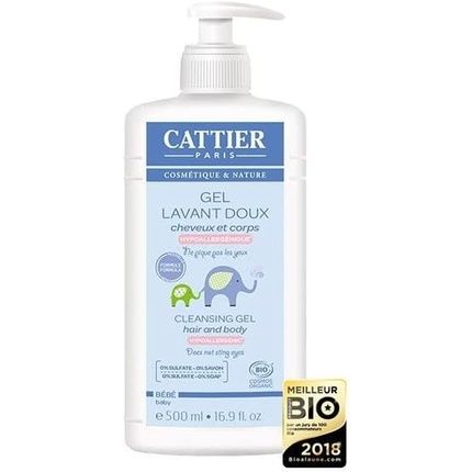 Cattier Baby Organic Gentle Cleansing Gel 500Ml