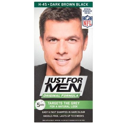 Just For Men Shampoo-In Color Gray Hair Color For Men - Dark Brown