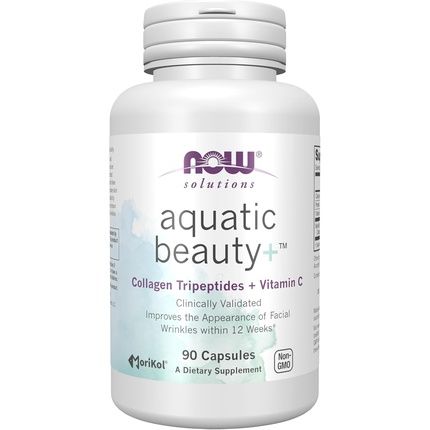 Now Foods Solutions Aquatic Beauty Capsules With Marine Collagen And Vitamin C