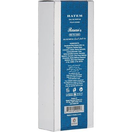 Hatem Eau De Parfum For Men By Rasasi Spray 75Ml - Image 3