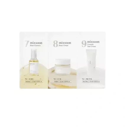 Mixsoon Bean Essence 15Ml Bean Cream 1Ml And Centella Sun Cream 1Ml