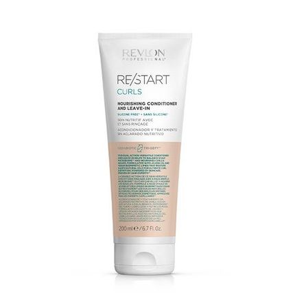 Revlon Professional Restart Curls Conditioner 200Ml Leavein Nourishing Conditioner For Curly And Wavy Hair