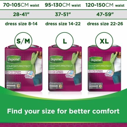 Depend Comfort Protect Incontinence Pants For Women Extra Large 9 Count - Pack Of 9 - Image 3