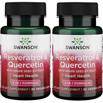 Swanson Resveratrol & Quercetin Veg Capsules 30