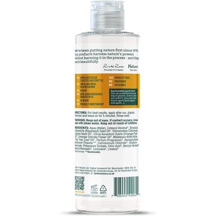 Faith In Nature Natural Jojoba Conditioner 400Ml - Smoothing, Vegan And Cruelty Free