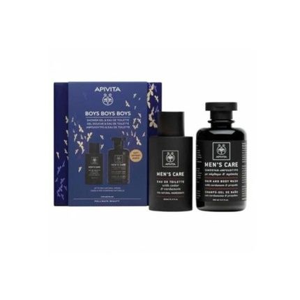 Apivita Boys Boys Boys Eau De Toilette With Cedar And Cardamom 100Ml And Shampoo