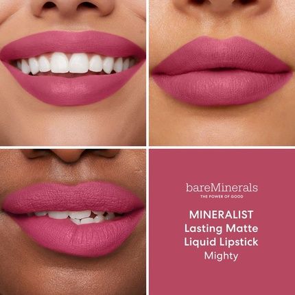 Bareminerals Mineralist Lasting Matte Liquid Lipstick Mighty 0.12Oz - Image 3