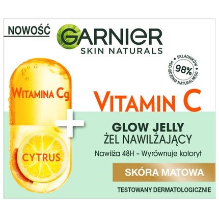 Garnier Skin Naturals Vitamin C Glow Jelly Moisturizing Gel For Oily Skin 50Ml