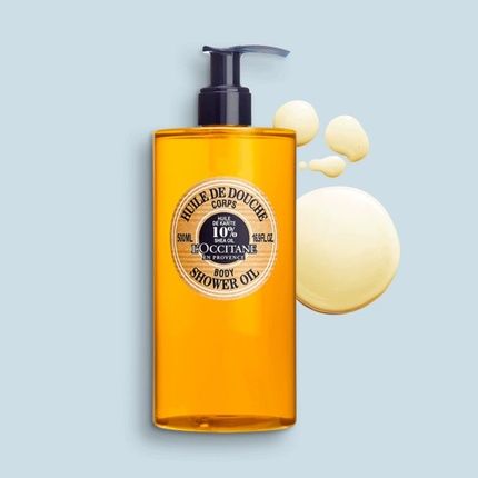 L'Occitane Shea Body Shower Oil Soften Cleanse Skin With 10% Shea Oil Nourish Soothe Feelings Of Tightness Shea Scent Shea Butter 16.9 Fl Oz