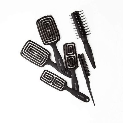 T4B Lussoni Professional Teasing Brush For Voluminous Hair Black - Image 3