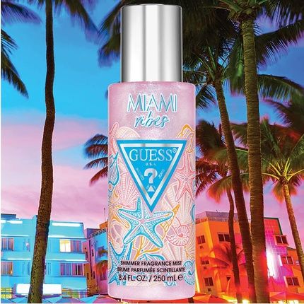 Guess Destination Miami Vibes Shimmer Body Mist Spray, 8.4 Fl Oz