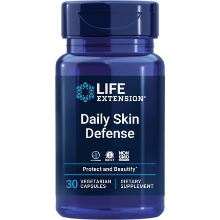 Life Extension Daily Skin Defense Beauty Health Formula Supplement
