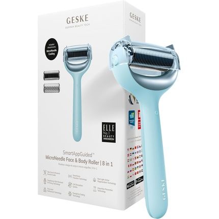 Geske Smartappguided Microneedle Face & Body Roller 8 In 1