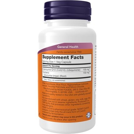 Now Supplements Coq10 150Mg Pharmaceutical Grade All-Trans Formula