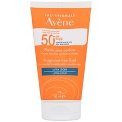 Avne Unscented Fluid Spf 50 50Ml Fragrancefree Ultralight Fluid For Sensitive Normal And Combination Skin - Image 3