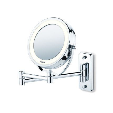 Beurer Bs 59 Illuminated Cosmetic Mirror, Chrome, 41.5 X 18 X 28 Cm
