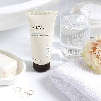 Ahava Facial Mud Exfoliator 100Ml Dead Sea Natural Face Exfoliant Gentle On Skin Hydrating Face Scrub Evenly Toning Pore Cleaner With Natural Micro Granules For Women And Men - Image 3