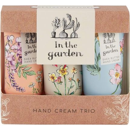 Heathcote & Ivory In The Garden Hand Creams Trio Gift Box Shea Butter Essential Oils Cruelty Free Vegan Friendly Travel Sizes