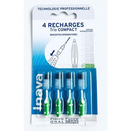 Inava Trio Brushes 4 Refills Compact Size Iso6 2.2Mm