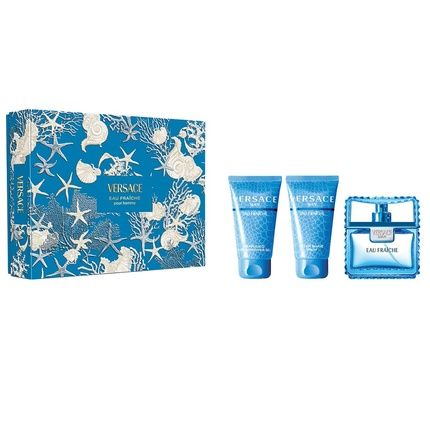 Versace Eau Fraiche Set Eau De Toilette Spray 50Ml Shower Gel 50Ml After Shave Balm 50Ml