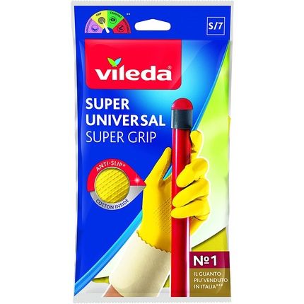 Vileda Easy Grip Rubber Gloves Ideal For Non-Slip Household Chores