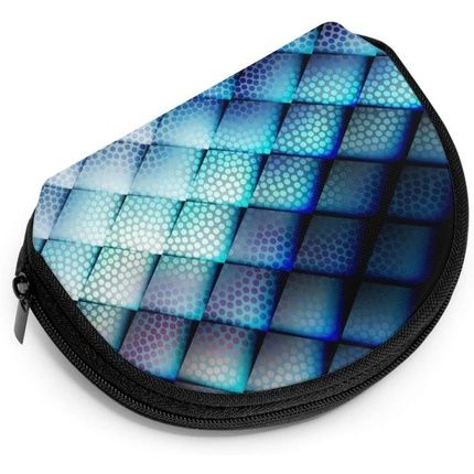 Dark Blue Abstract Pattern Women Girls Shell Cosmetics Makeup... Royalty Free Cliparts, Vectors, And Stock Illustration