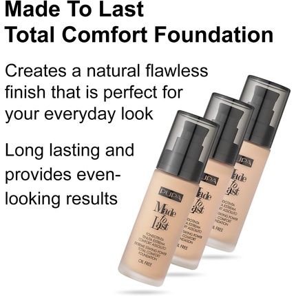 Pupa Milano Made To Last Foundation 30Ml Light Beige