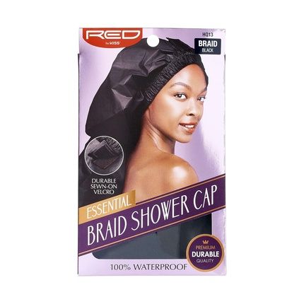 Red By Kiss Essential Super Large Waterproof Braid Shower Cap - Image 3