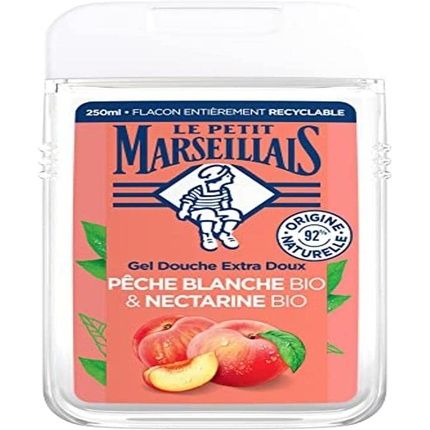 Le Petit Marseillais Organic White Peach And Nectarine Extra Gentle Shower Gel
