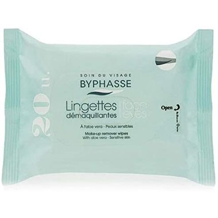 Makeup Remover Wipes With Aloe Vera For Sensitive Skin 20 Count