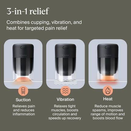 Theracup Portable Cupping Massage Therapy For Localized Muscle Tension Relief