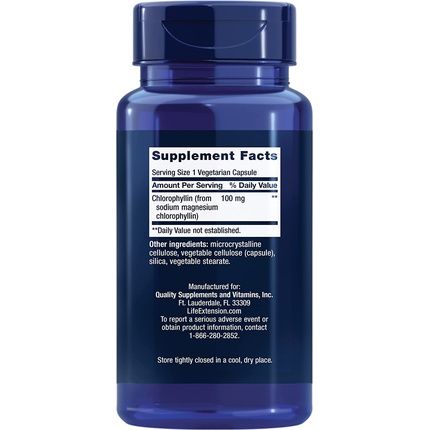 Life Extension Chlorophyllin 100Mg Antioxidant Supplement For Dna, Liver Health And Detox 100 Capsules