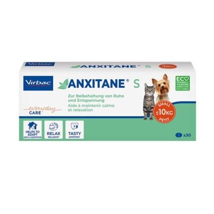Anxitane S 30 Tablets For Dogs And Cats - Helps Stay Calm And Relaxed