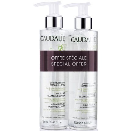 Caudalie Cleansing Micellar Water Set Duo For All Skin Types - 2 Pieces, 200 Ml Each