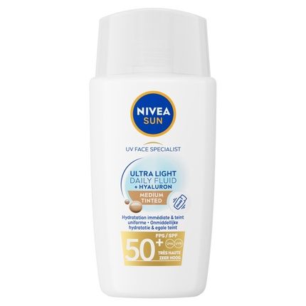 Nivea Sun Uv Face Special Ultra Light Daily Fluid Medium Tinted Spf50