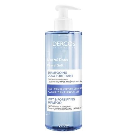 Dercos Mineral Gentle Strengthening Shampoo For Hair 400Ml