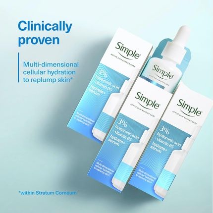 Simple 3 Hyaluronic Acid B5 Booster Serum For Hydrating Dry Skin - Image 3