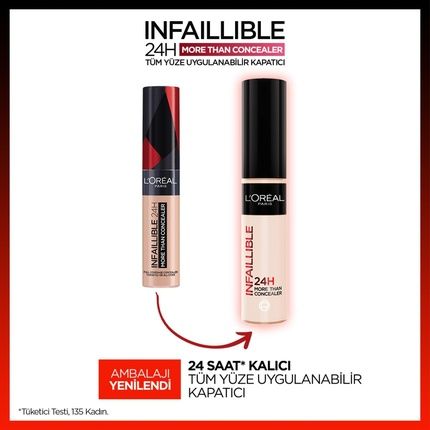 L'Oreal Paris Infallible 24H More Than Concealer Full Coverage Longwear - Image 3