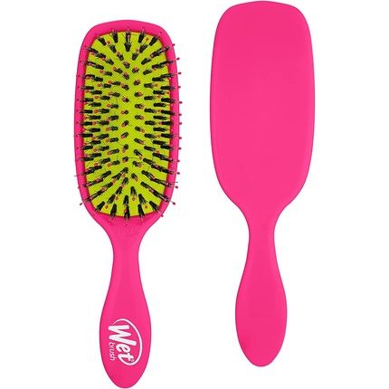 Wet Brush Shine Enhancer Brush With Soft Intelliflex And Natural Boar Bristles Pink