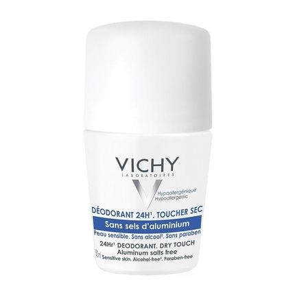 Vichy Aluminium Salt Free Deodorant Roll On 50Ml 24 Hour Protection For Sensitive Skin