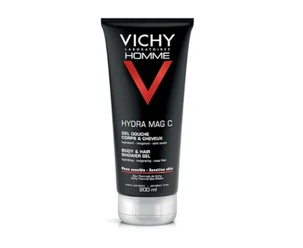 Vichy Homme Hydra Mag C Shower Gel For Body And Hair 200 Ml