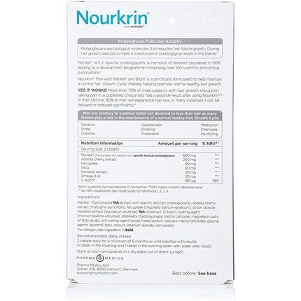 Nourkrin Man 60 Tablets - 1 Month Supply - Image 3