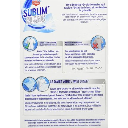 Decolor Stop 2-In-1 Refreshes The White 25 Wipes