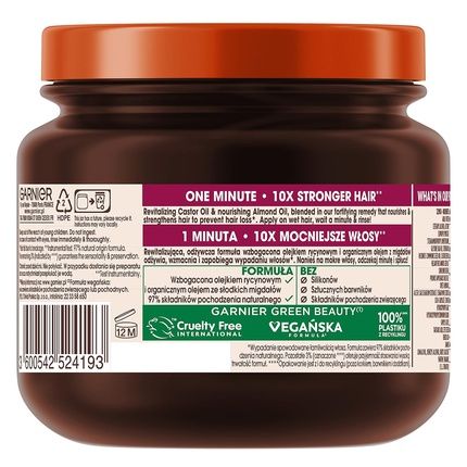 Garnier Botanic Therapy Castor Oil And Almond Hair Mask 340Ml - Image 3