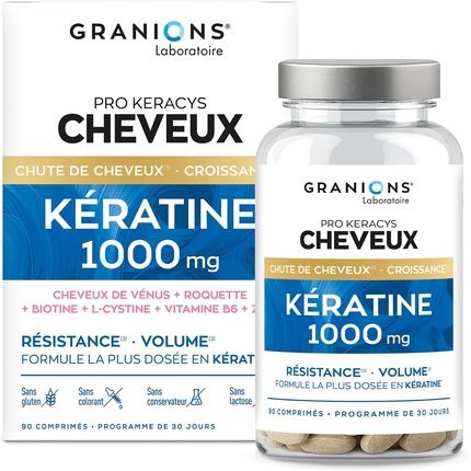 Granions Prokeracys Keratin 1000Mg High Dose Keratin And Biotin For Hair