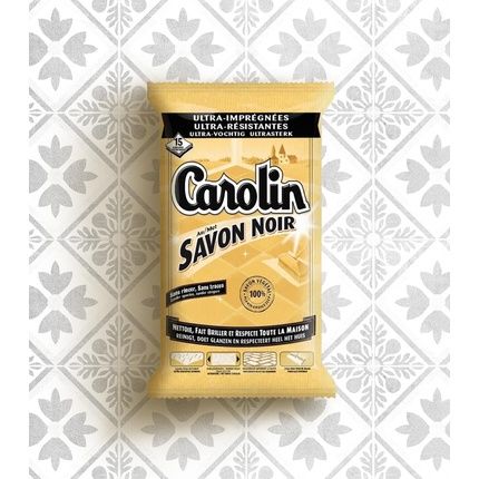 Carolin Black Soap Wipes 15