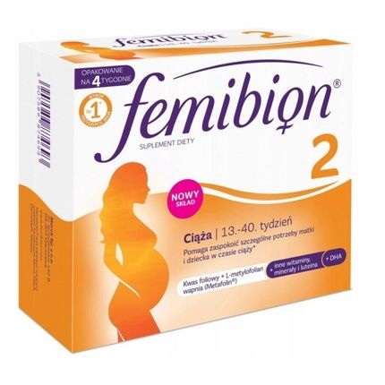 Femibion Natal 2 Pregnancy 28 Tablets + 28 Capsules For 4 Weeks Folic Acid
